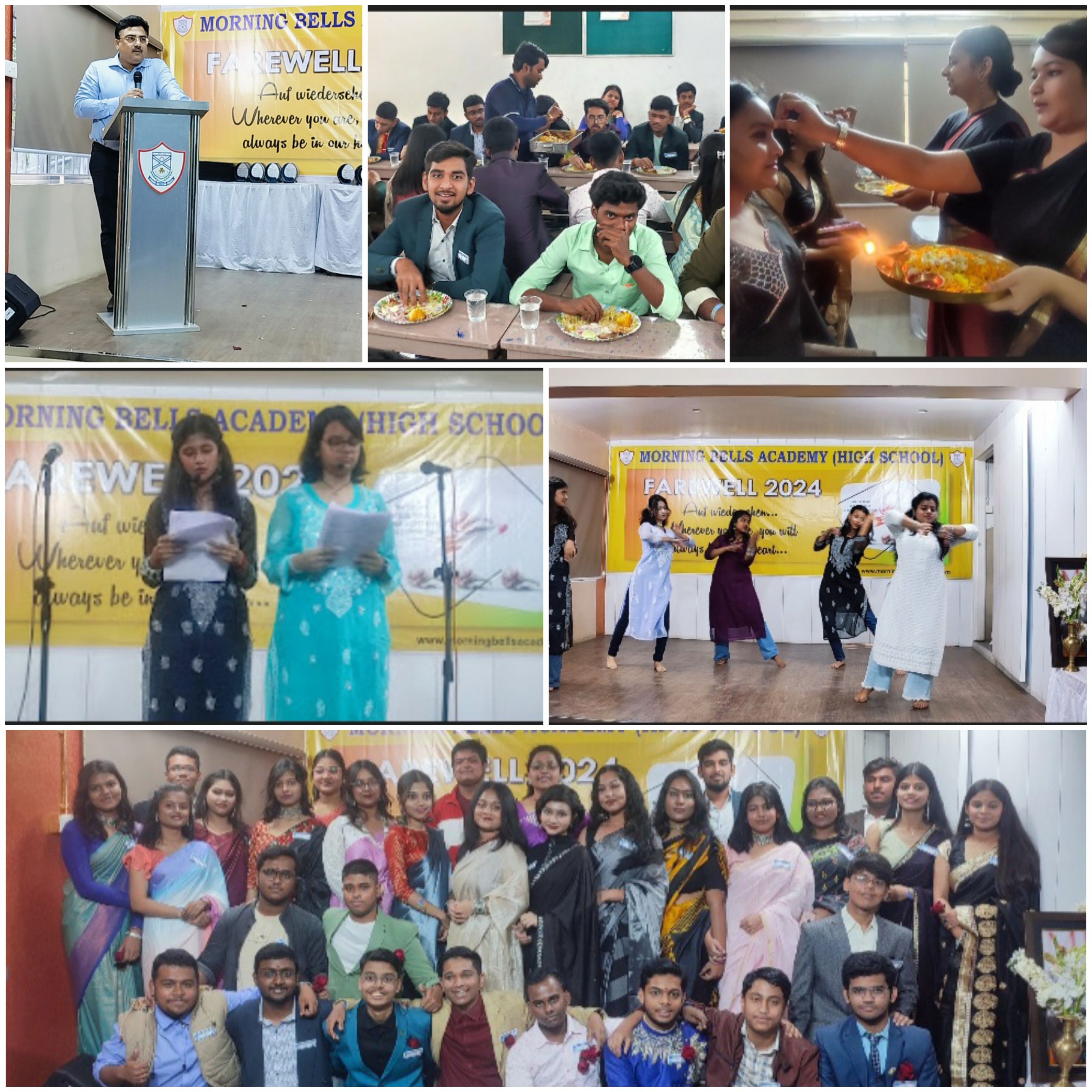 Amidst bittersweet emotions, the school extended an affectionate farewell to our cherished Class 12 students in a poignant ceremony.