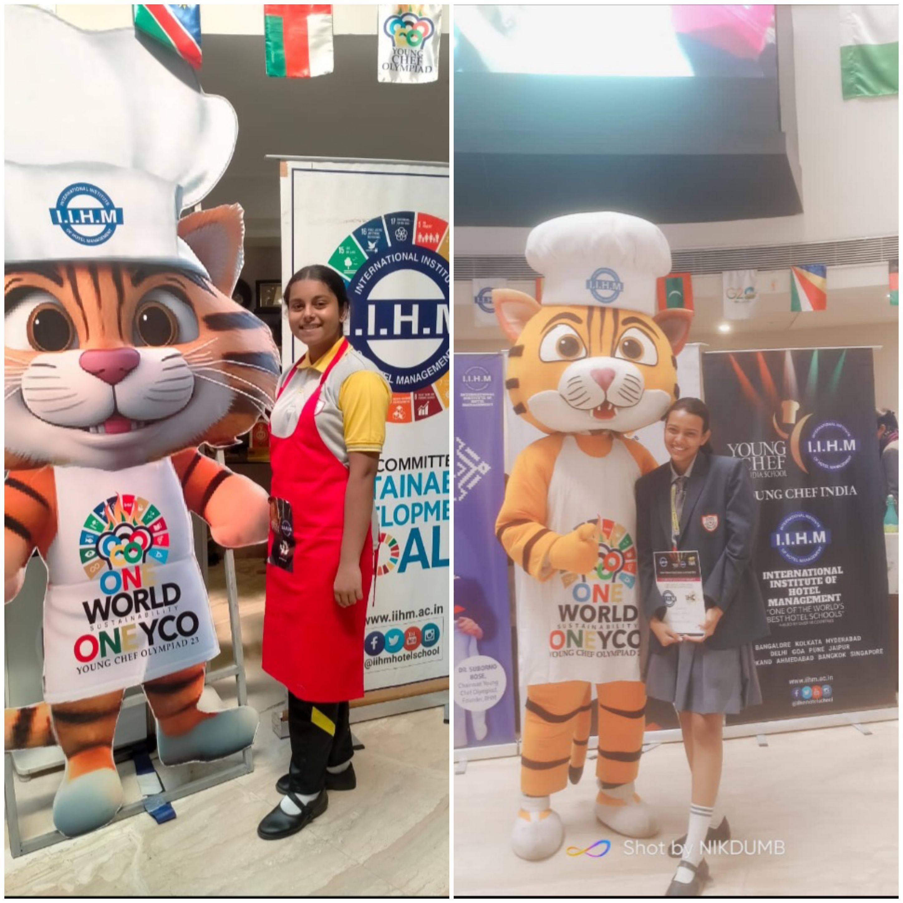Congratulations to Ritocheta Laskar & Rajashree Debnath !! Your splendid achievement in reaching the finals of the Young Chef Olympiad contest conducted by I.I.H.M fills us with immense pride. Wishing you the brightest of spotlights and the sweetest of victories ahead !!