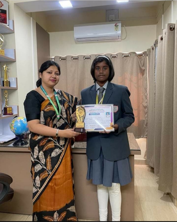 Congratulations Snehaanjali Sarkar on your outstanding performance at the West Bengal Shooting Ball State Championship!  Your dedication and skill represent Morning Bells Academy (High School) with pride. Keep shining brightly in your sporting endeavours!