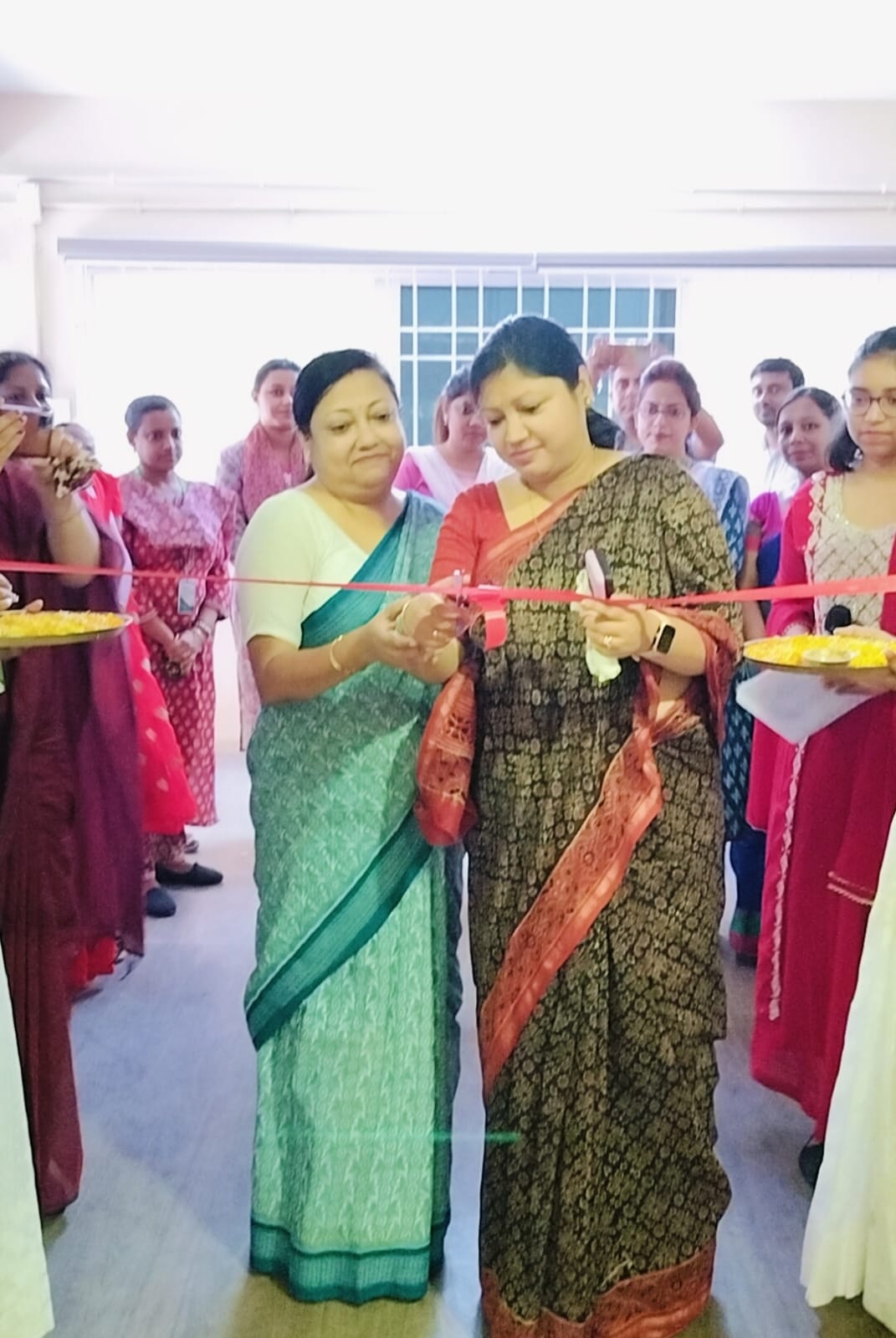 Experience the unveiling with Principal ma'am & Vice-Principal ma'am