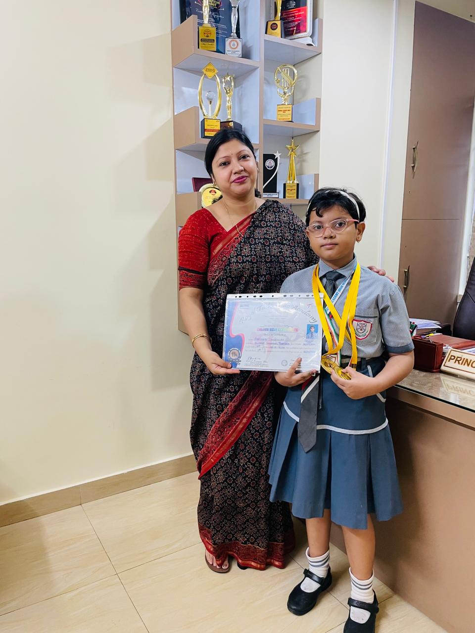 Congratulations to Aaratrika Choudhary for securing 1st position in the Colour Belt Promotion Test conducted by Royal Taekwondo Academy ! Your hard work and dedication have truly shone through. May you continue to excel and be blessed with success in all your future endeavours.